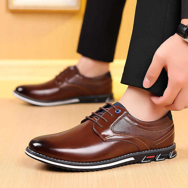 Eleganckie buty męskie Bradley czarne, idealne do garnituru. Klasyczne obuwie biznesowe na wesele.