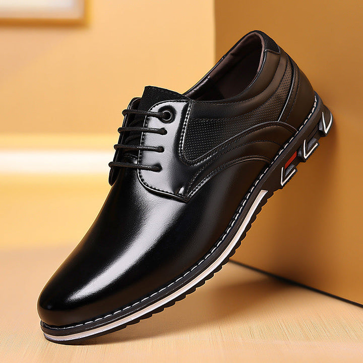 Brązowe eleganckie buty męskie Bradley. Stylowe obuwie klasyczne, idealne na formalne i biznesowe okazje.