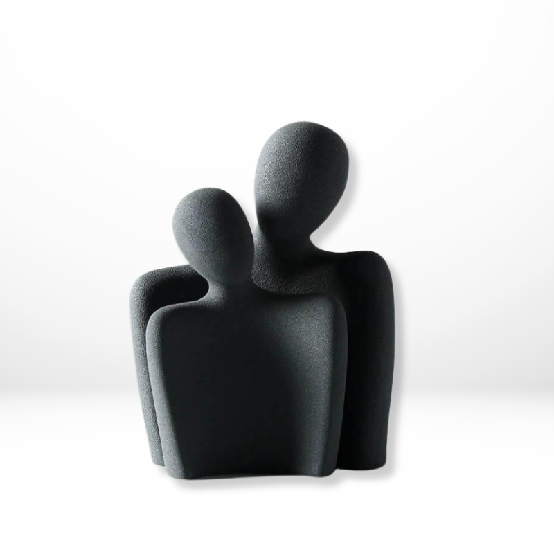Eleganckie ceramiczne figurki miłości, para zakochanych, idealny prezent na walentynki, ślub, rocznicę. Dekoracja domu.