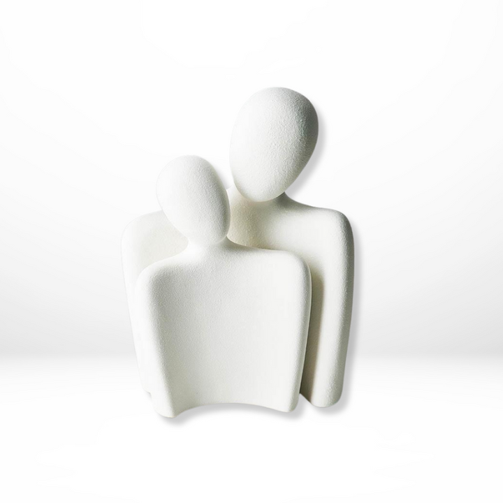 Ceramiczne figurki zakochanych, symbol miłości i uczucia. Dekoracja do domu, prezent na walentynki, ślub, rocznicę.