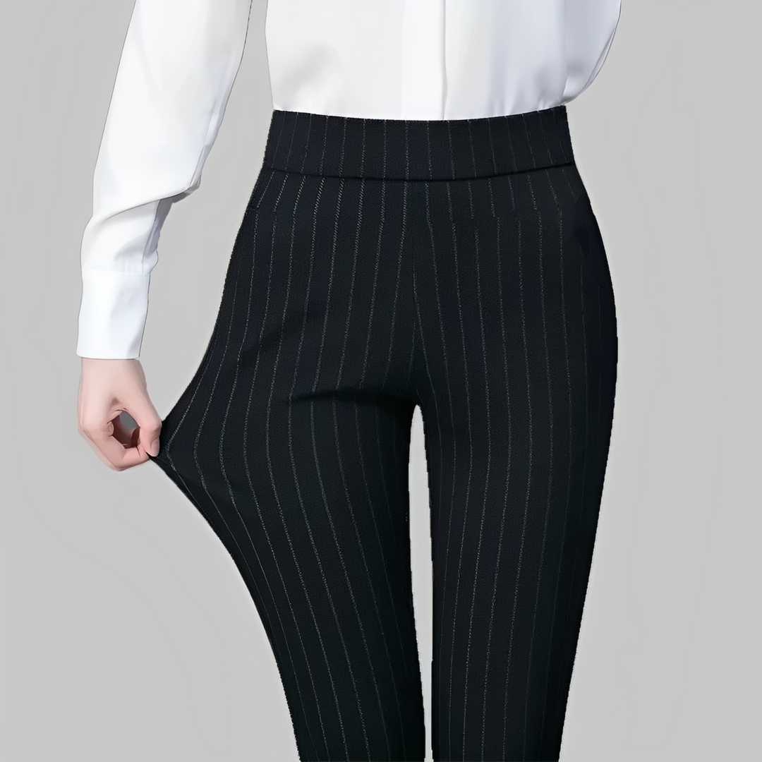 Damskie spodnie biznesowe i casualowe stretch, stylowe do biura lub na spotkania. Wygodne i eleganckie.