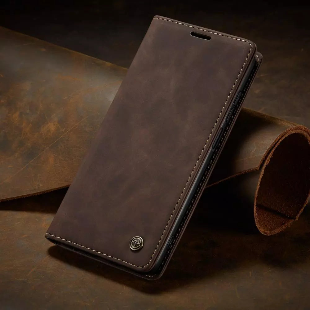 Złożone etui portfel 2w1 dla Samsung Galaxy. Luksusowa skóra PU zapewnia ochronę i styl.