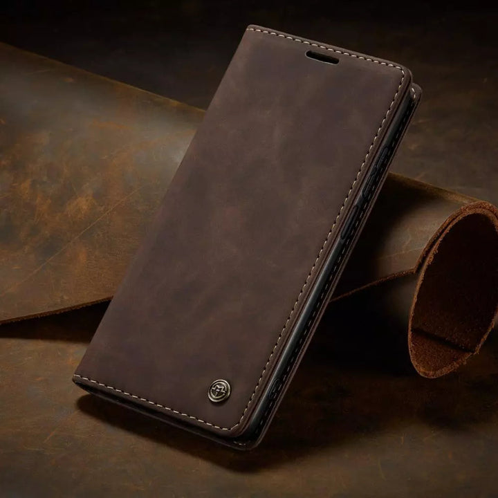 Złożone etui portfel 2w1 dla Samsung Galaxy. Luksusowa skóra PU zapewnia ochronę i styl.