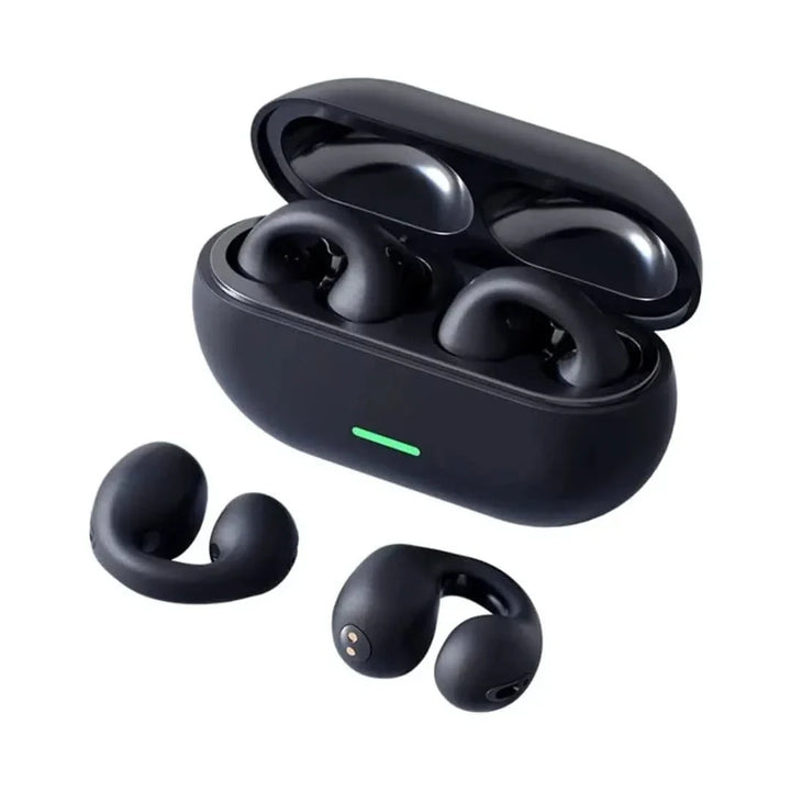 Eleganckie, komfortowe słuchawki douszne bezprzewodowe Ear Clip unisex, idealne do sportu.