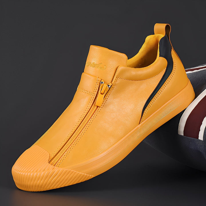 Eleganckie męskie buty Marcus z podwójnym zamkiem, idealne na jesień/zimę. Wygodne i stylowe obuwie.