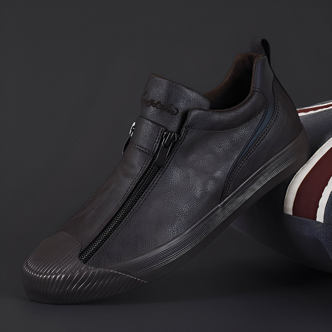Męskie buty Marcus z podwójnym zamkiem. Eleganckie i uniwersalne obuwie męskie na jesień/zimę, wysoki komfort.