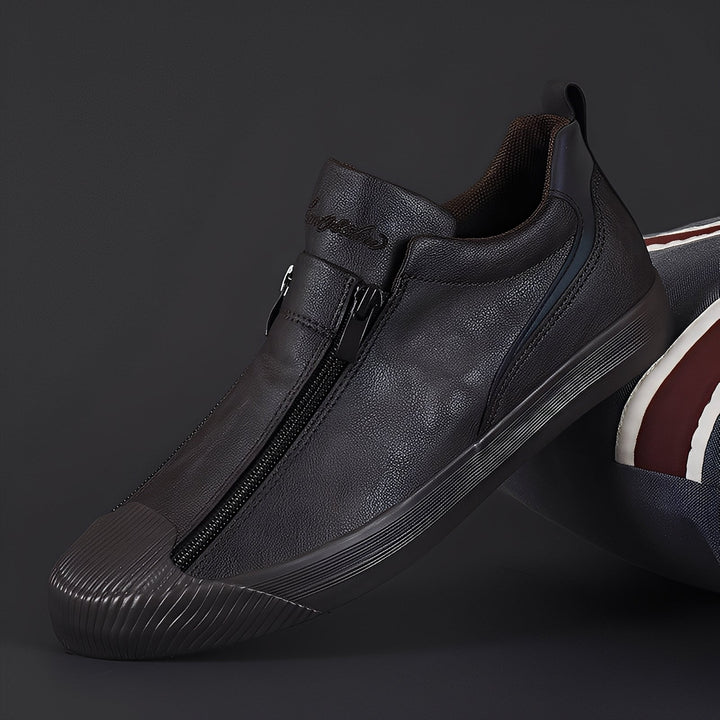 Męskie buty Marcus z podwójnym zamkiem. Eleganckie i uniwersalne obuwie męskie na jesień/zimę, wysoki komfort.