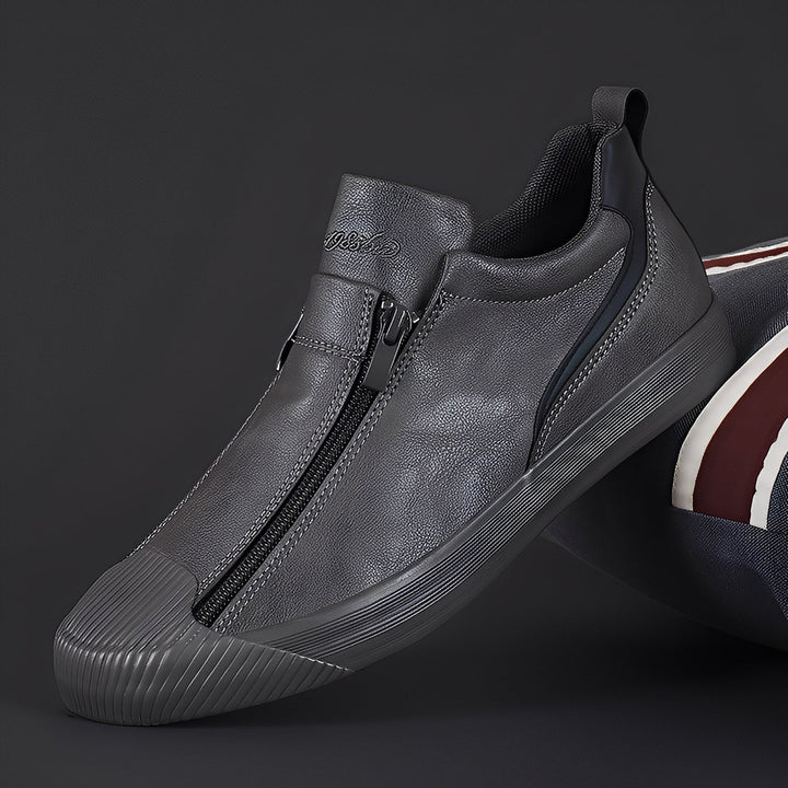 Męskie eleganckie buty Marcus. Wygodne obuwie z podwójnym zamkiem. Styl casual na jesień/zimę, wysoki komfort.