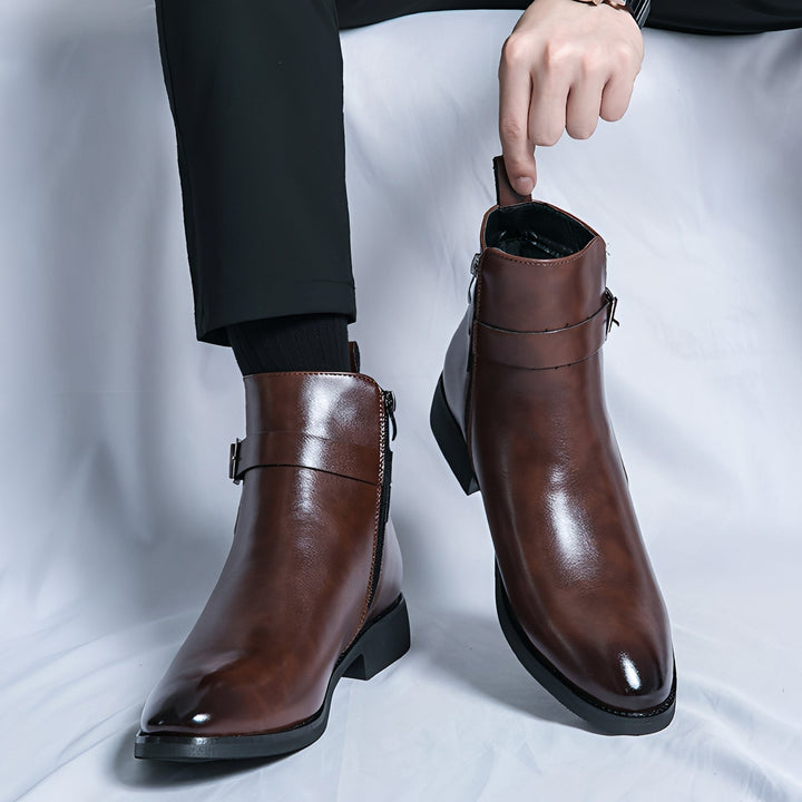 Komfortowe męskie sztyblety, klasyczne buty jesienno-zimowe. Eleganckie obuwie męskie na każdą okazję.