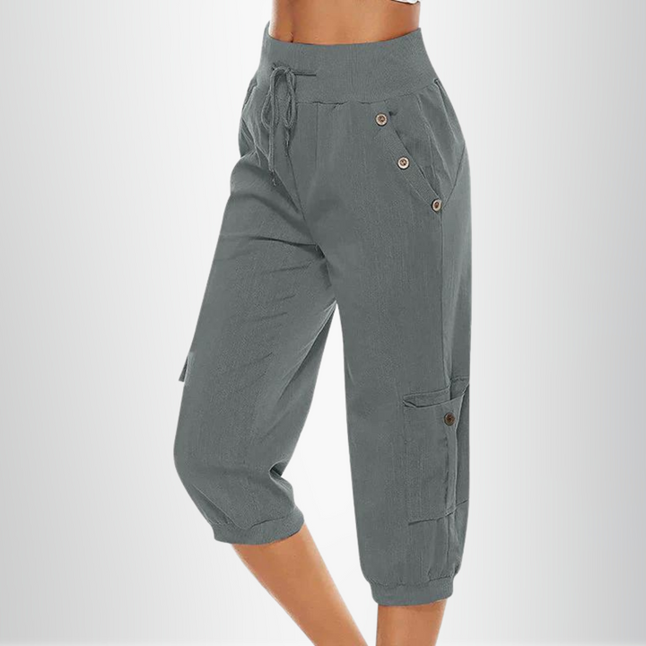 Eleganckie spodnie damskie casual, idealne na co dzień. Modne, komfortowe z szerokimi nogawkami.