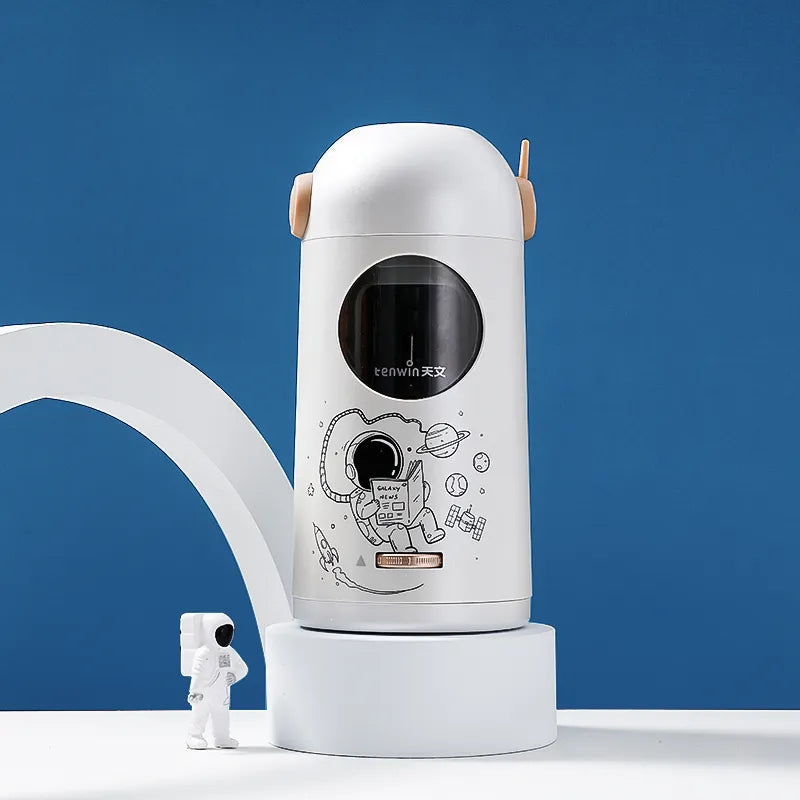 Elektryczna temperówka astronautyczna do ołówków. Automatyczne ostrzenie, design astronauty, idealna do biura i szkoły.