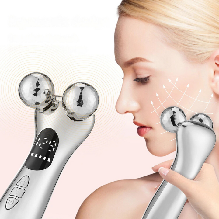 Elektryczny masażer do modelowania twarzy z mikroprądami. Ujędrnia, konturuje i zapewnia lifting anti-aging dla kobiet.