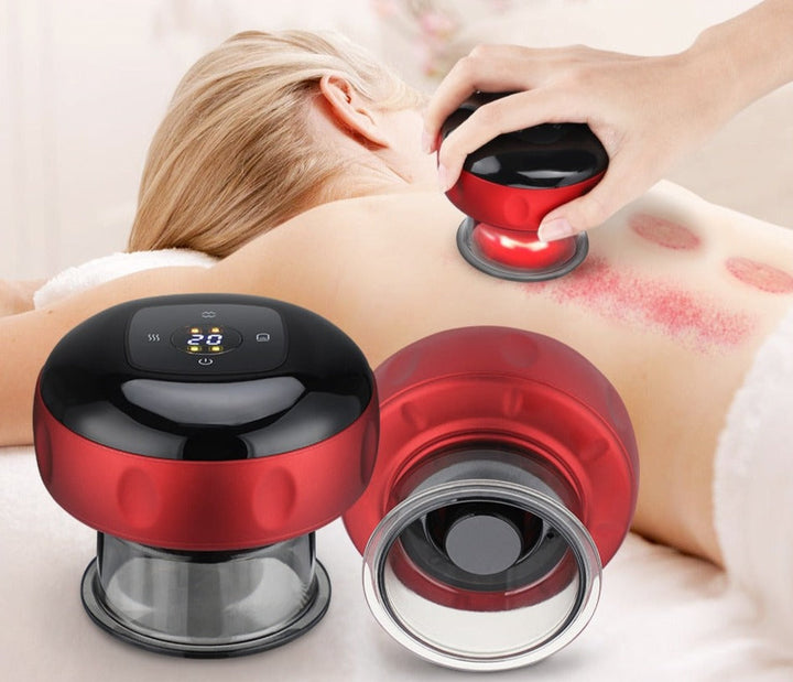 Nowoczesny elektryczny masażer próżniowy do baniek, wspomaga wellness, redukuje ból i cellulit.
