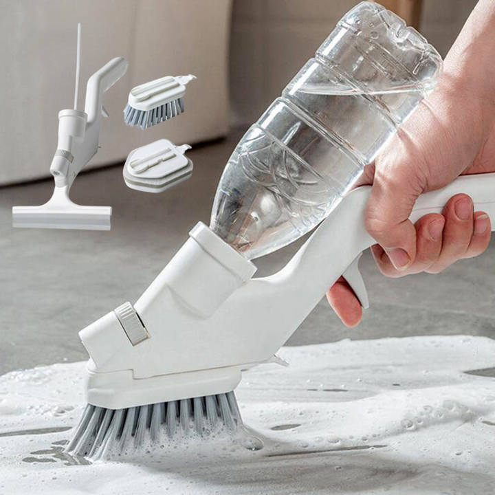 Ergonomiczna wielofunkcyjna szczotka do czyszczenia łazienki, idealna do płytek i fug.