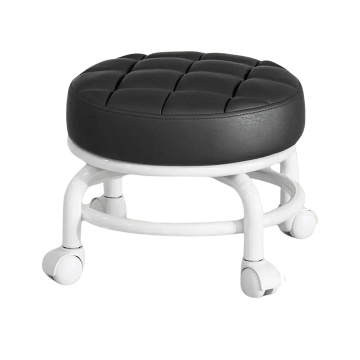 Uniwersalny stołek obrotowy regulowany 360° do salonu, biura, warsztatu. Ergonomiczne, stabilne siedzisko.