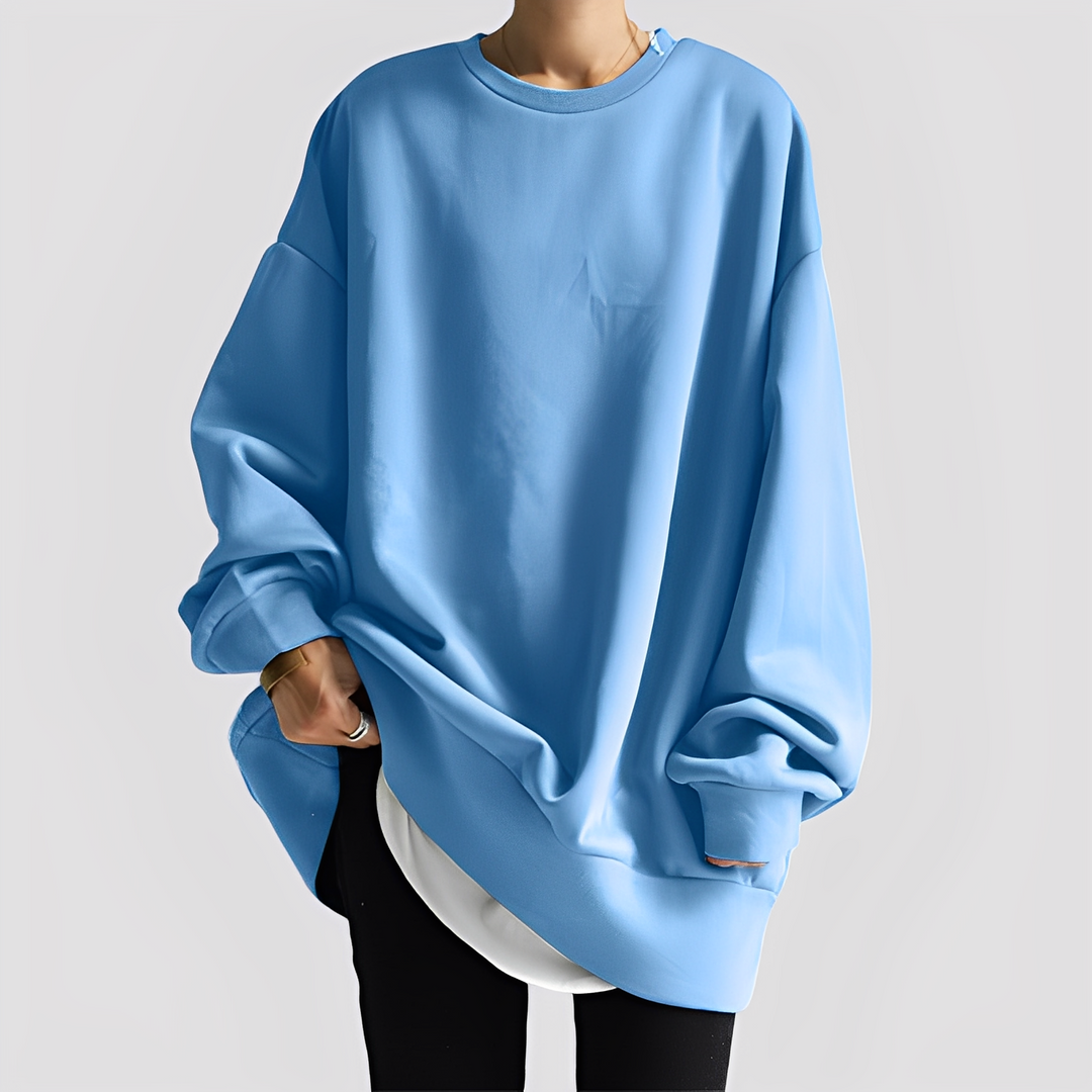 Estella nowoczesny sweter oversize damski, luźny krój, idealny na jesień i zimę.