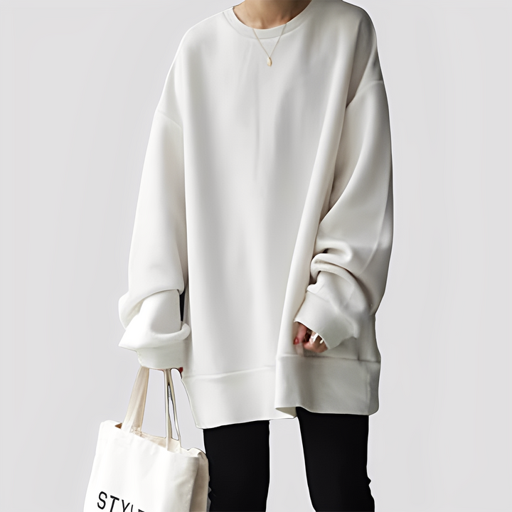 Elegancki i wygodny sweter damski oversize Estella, idealny na chłodne dni, casualowy i modny.