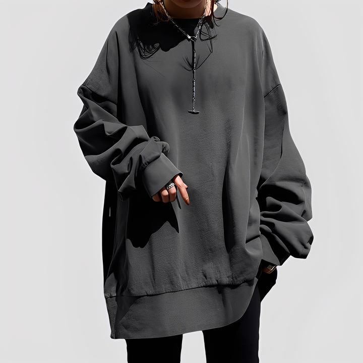 Damski sweter Estella oversize, z miękkiej dzianiny, wygodny i stylowy na jesienne i zimowe wyjścia.