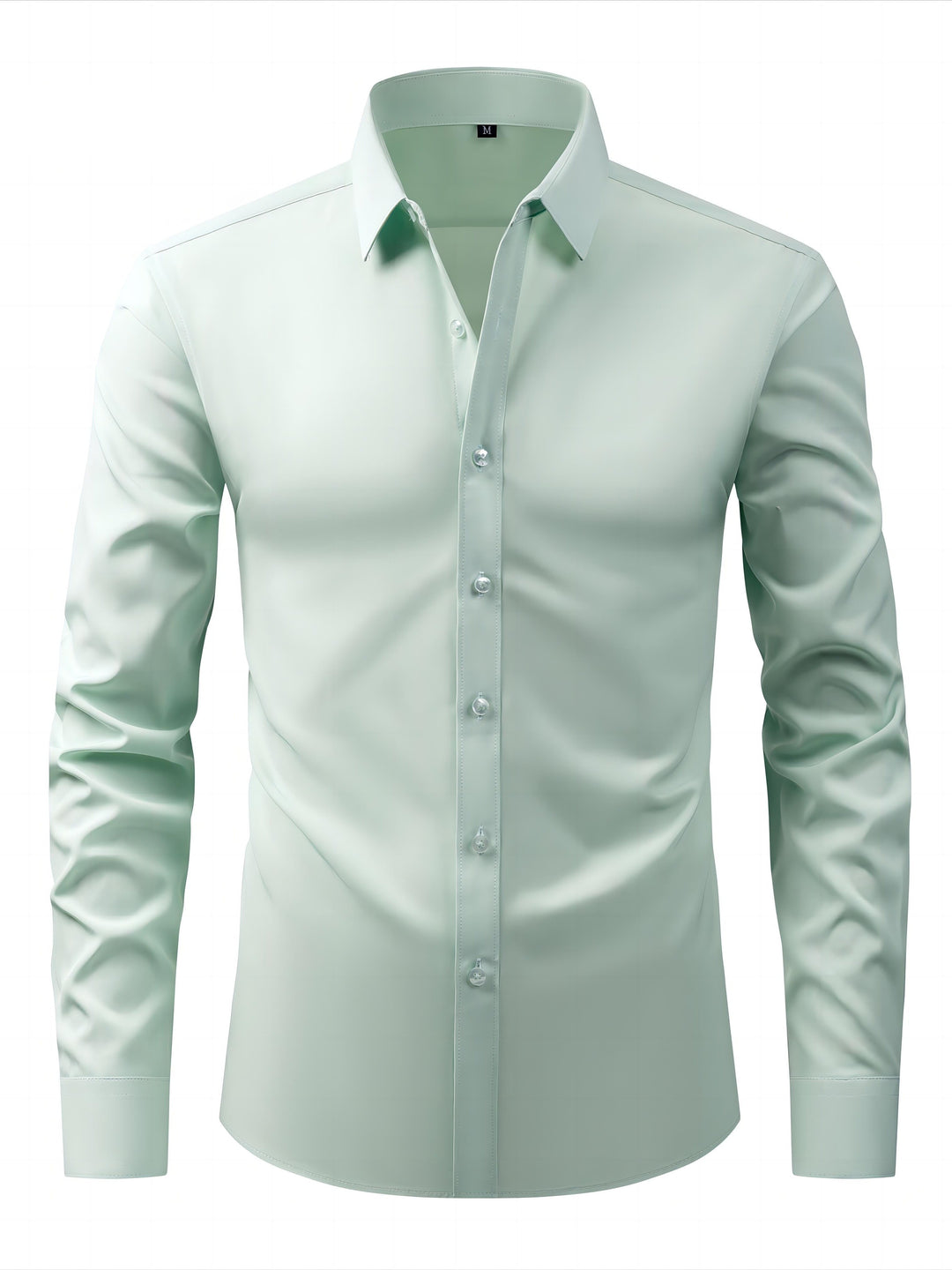 Elegancka koszula męska slim fit pokazana od tyłu, styl wizytowy