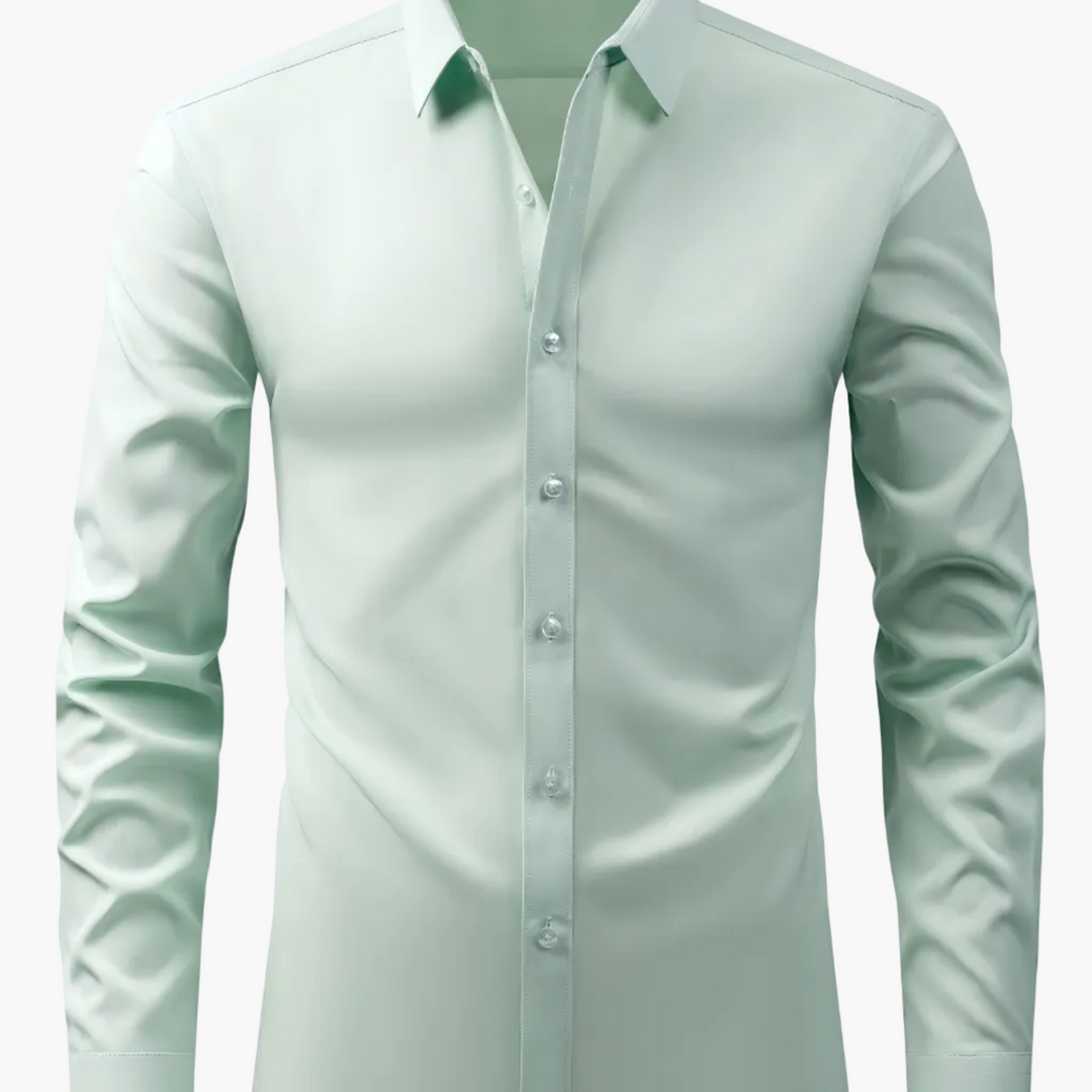 Męska koszula z długim rękawem slim fit w eleganckim, biurowym wydaniu