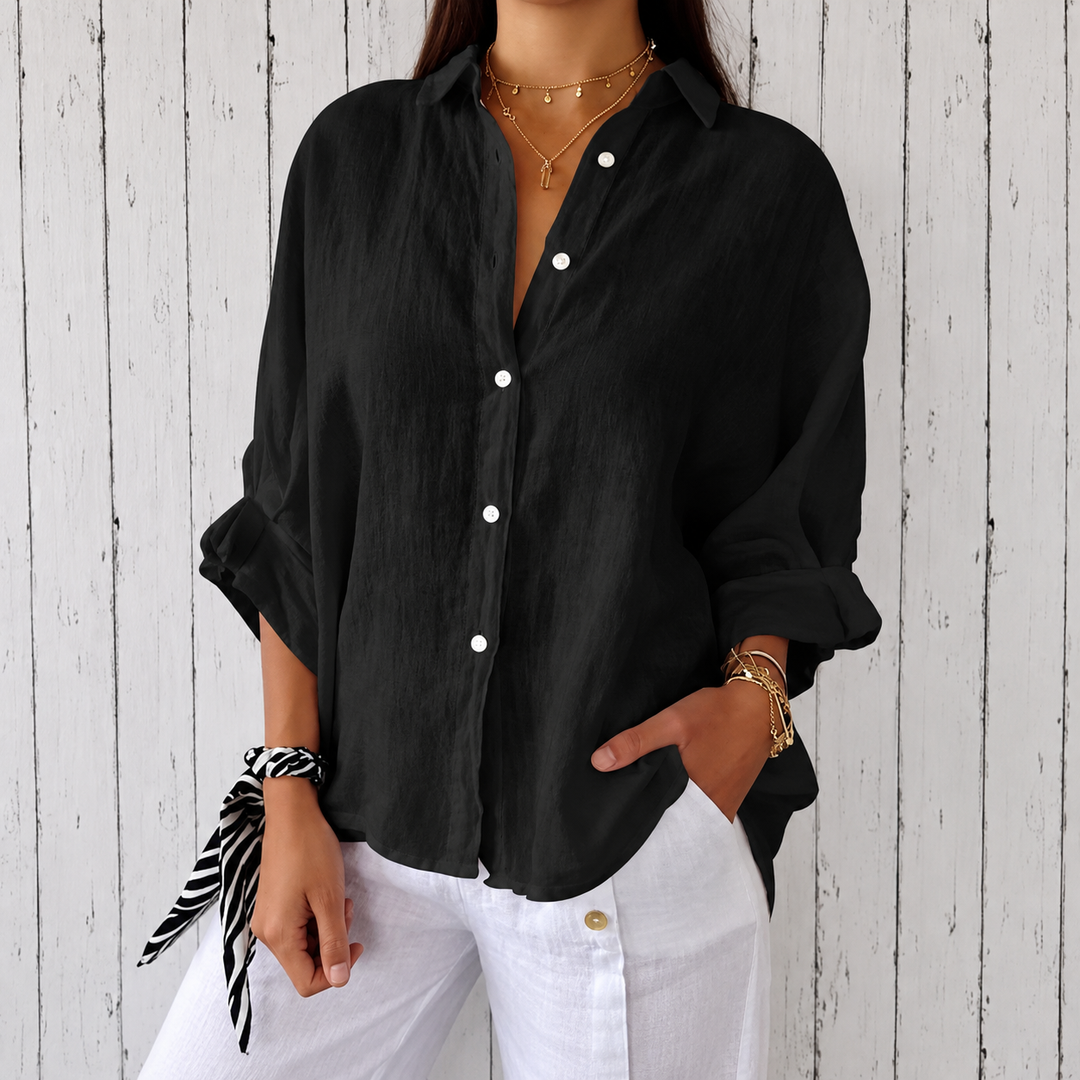 Wygodna bluzka damska casual z eleganckimi detalami