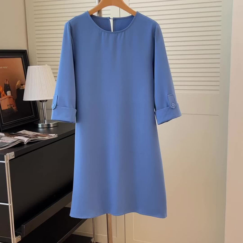 Elegancka sukienka casual Beatrice w kolorze morelowym