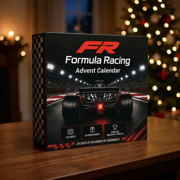 Gadżety motoryzacyjne i ozdoby metalowe z kalendarza adwentowego Formuła Racing