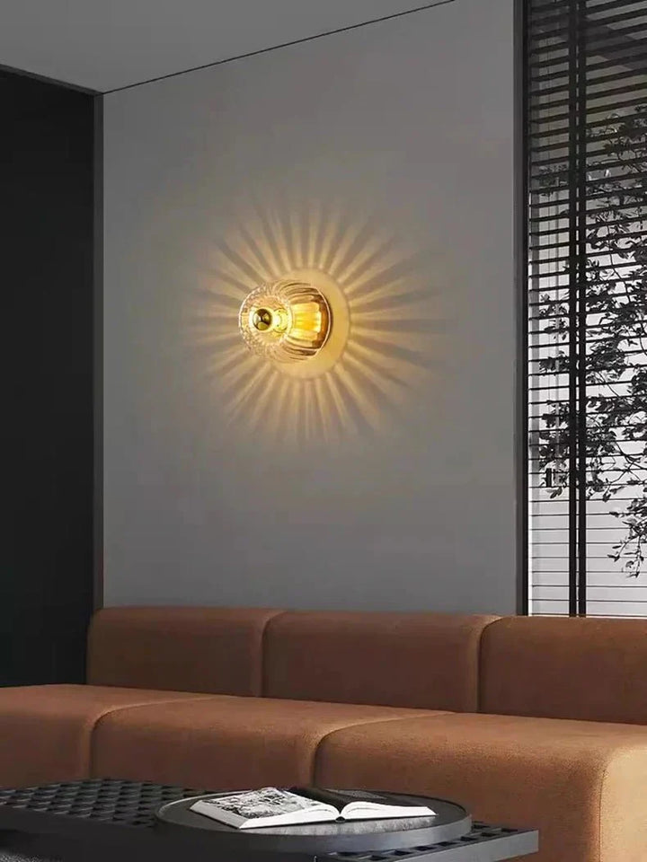 Lampa ścienna LED minimalistyczna, styl Bauhaus, oświetlenie dekoracyjne do nowoczesnych wnętrz.