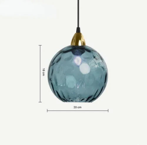 Nowoczesne oświetlenie domowe szklana kula lampa wisząca do przedpokoju