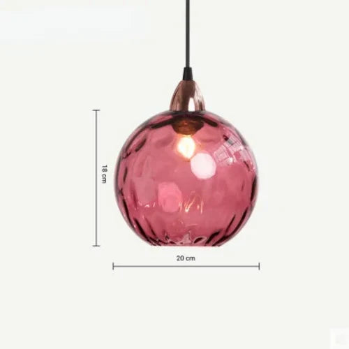 Designerski szklany żyrandol kula oświetlenie nowoczesnego wnętrza