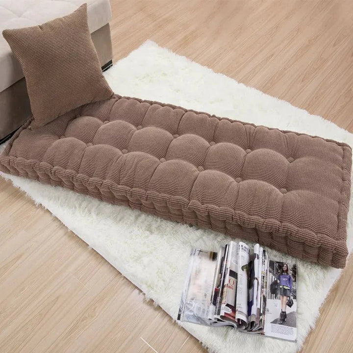 Stylowa poduszka prostokątna na ławkę, welurowa, do salonu.