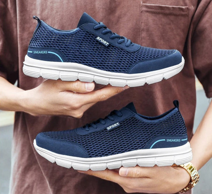 Stylowe męskie buty sportowe, przewiewne sneakersy z miękką podeszwą