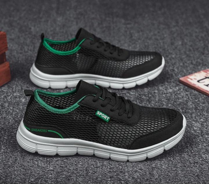 Wygodne buty męskie z siateczką, idealne sportowe sneakersy na siłownię