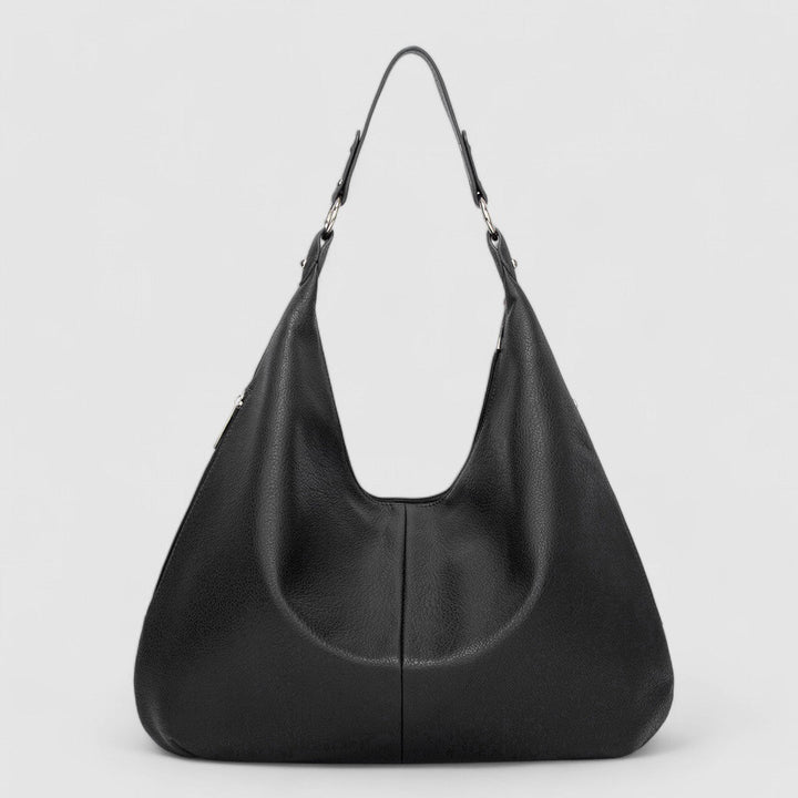 Czarna damska torba na ramię w stylu shopper