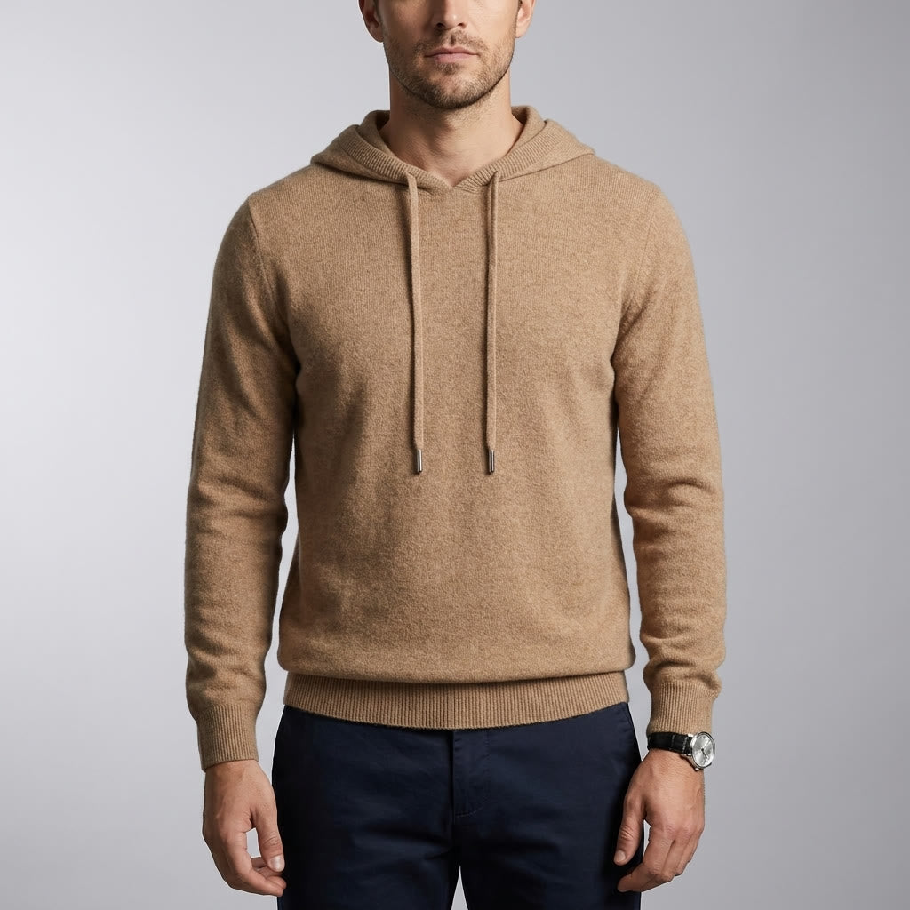 Męska bluza z kapturem i sznurkiem w stylu casual