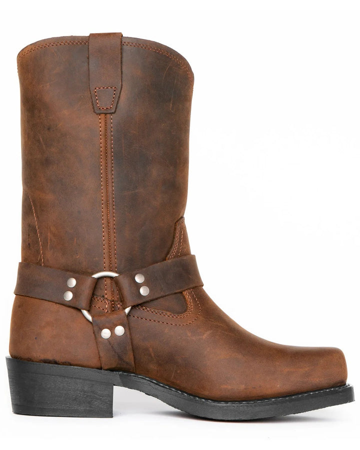 Męskie buty w kolorze khaki z ozdobnymi detalami