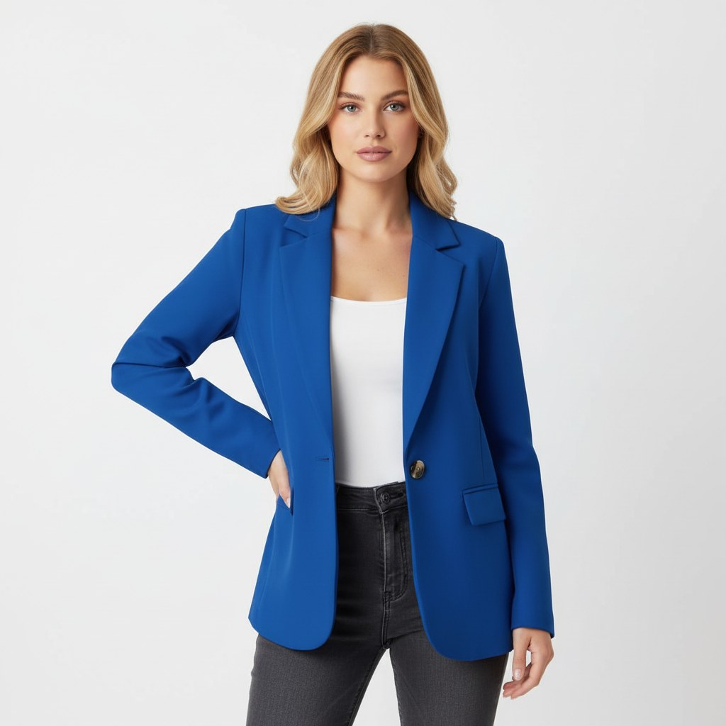 Modna damska marynarka Imogen, taliowany żakiet o uniwersalnym zastosowaniu smart-casual