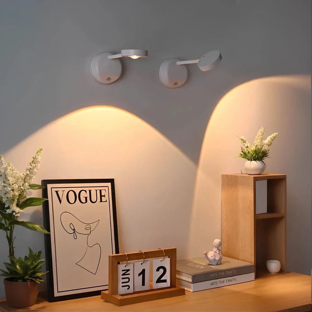 Elegancka lampa ścienna LED z pilotem i regulacją światła. Inteligentne oświetlenie do każdego pomieszczenia w domu.