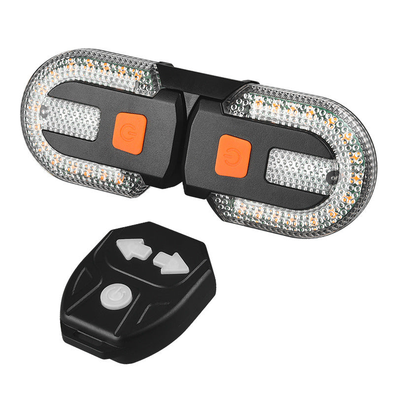 Inteligentna lampka rowerowa LED z pilotem, tylne światło zapewniające bezpieczeństwo, wodoodporna, USB.