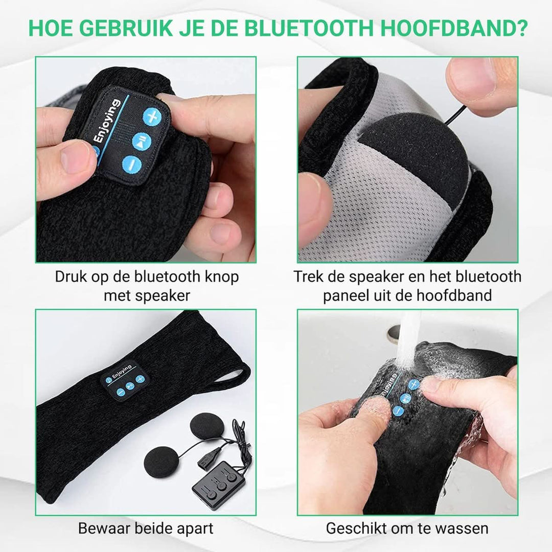 Bezprzewodowa opaska Bluetooth na głęboki sen i relaks. Pomaga w redukcji stresu, zwiększa komfort spania.