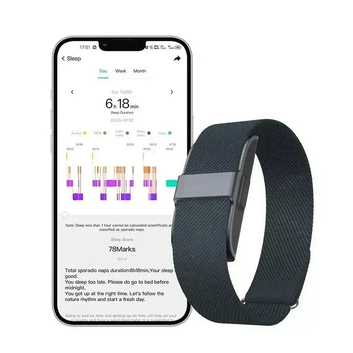 Inteligentna opaska zdrowotna z pomiarem tętna, monitor aktywności fitness. Wodoodporny smartwatch sportowy.