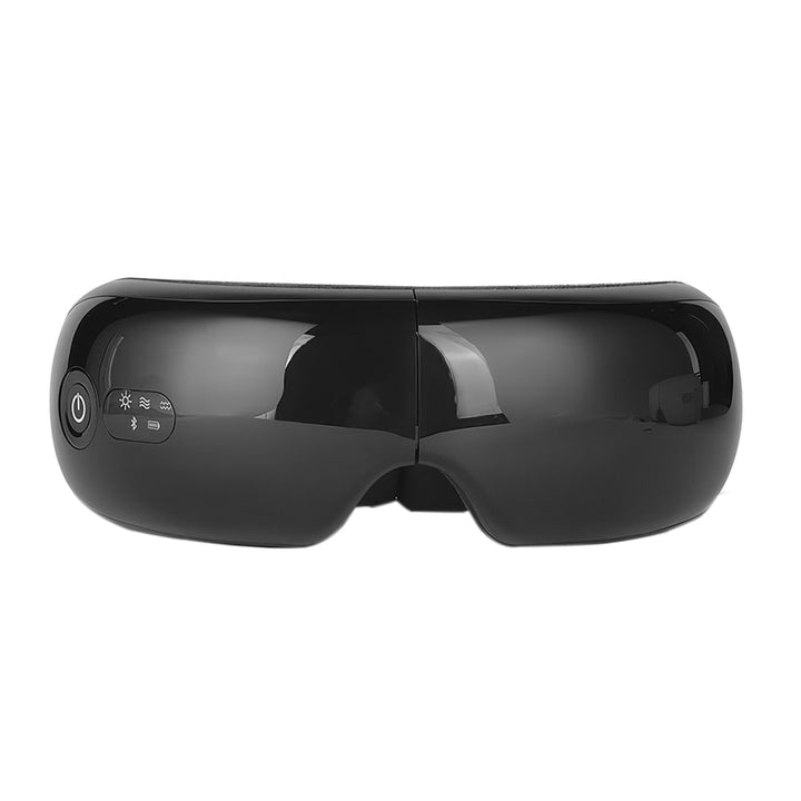 Nowoczesny masażer oczu z Bluetooth i terapią ciepłem, redukujący zmęczenie i stres. Przenośny gadżet relaksacyjny.