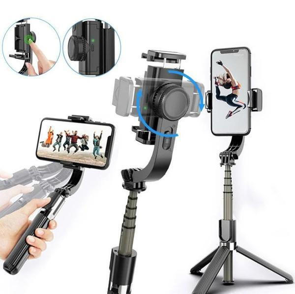 Kijek do selfie ze stabilizatorem i odczepianym pilotem Bluetooth