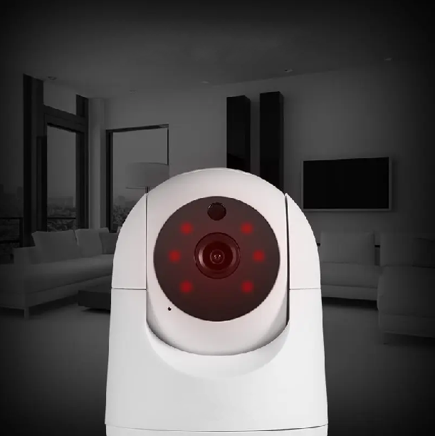 Inteligentna kamera IP do monitoringu domowego z bezprzewodową łącznością Wi-Fi.