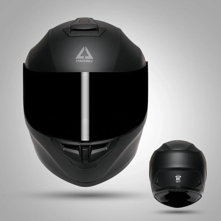 Bezpieczny kask integralny do motocykla, uniseks, z przezroczystym wizjerem dla optymalnej widoczności.