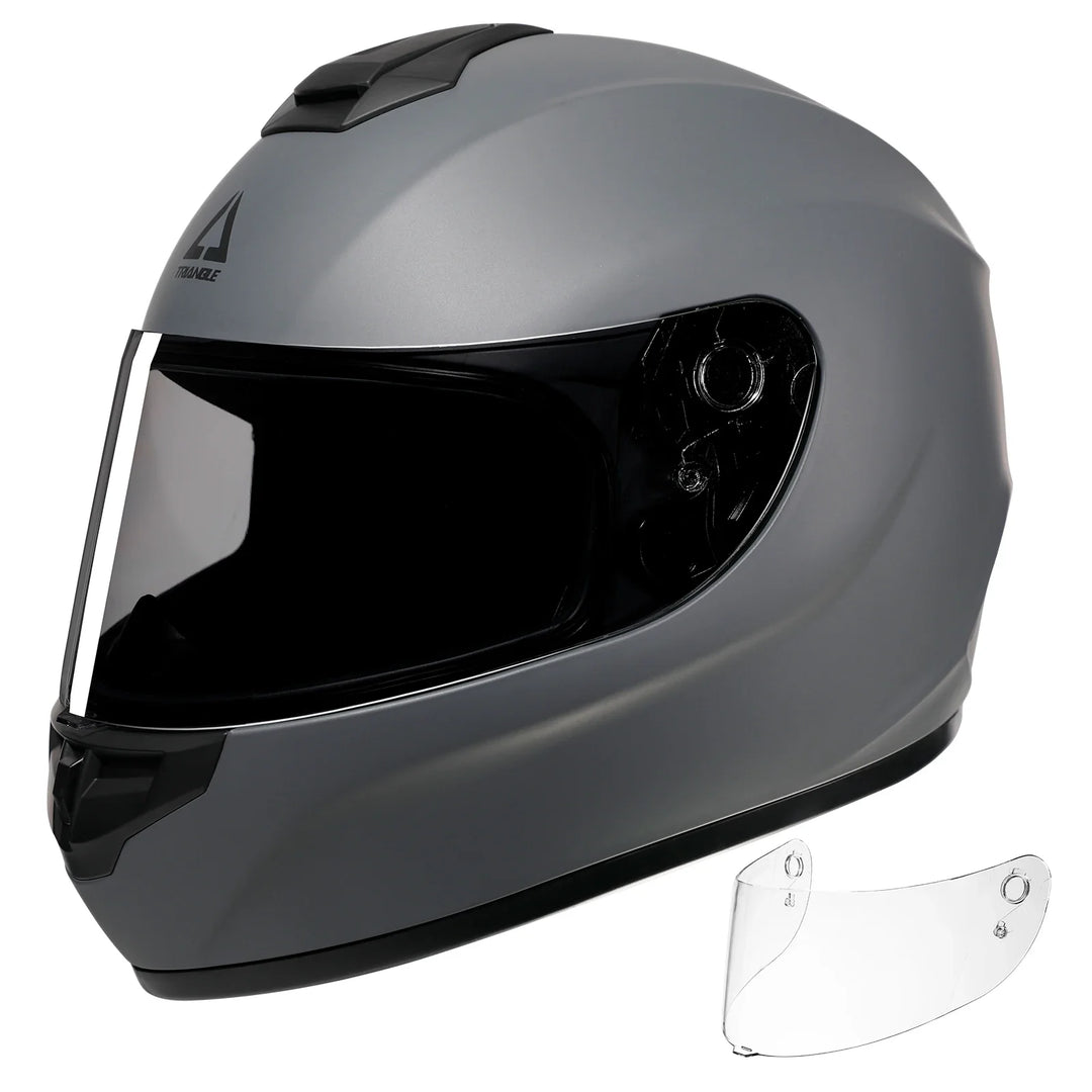 Uniseksowy kask integralny motocyklowy z przezroczystym wizjerem, idealny dla każdego motocyklisty, gwarantuje bezpieczeństwo.