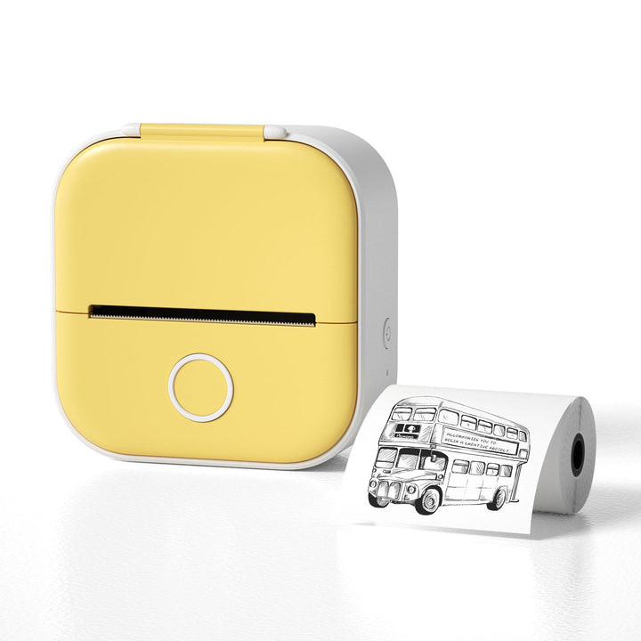 Funkcjonalna drukarka termiczna USB, idealna do drukowania notatek, list i przypomnień w podróży.