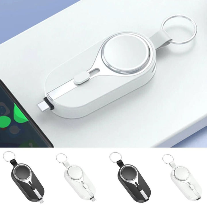 Powerbank podróżny Duo z podwójnym złączem USB-C i iPhone. Niezawodna mobilna ładowarka, kompaktowe akcesorium.