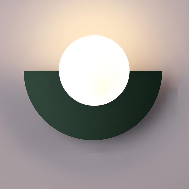 Lampa ścienna LED półksiężyc, energooszczędne oświetlenie skandynawskie, do nowoczesnych wnętrz.