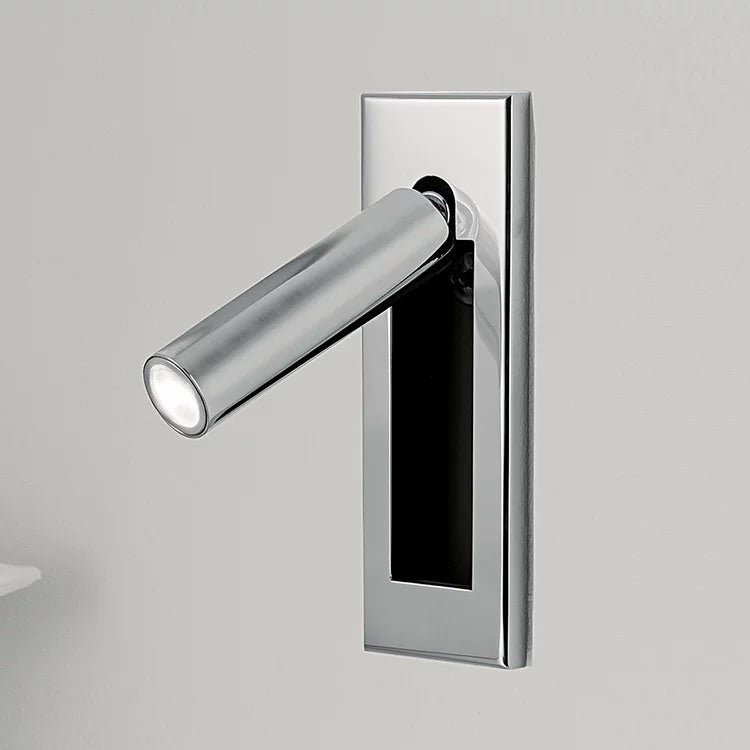 Lampka ścienna LED, minimalistyczna, do kącika do czytania.